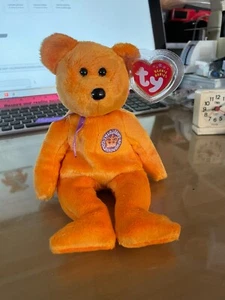 2002 RARE& RETIRED TY BEANIE BABY~CELEBRATIONS GOLDEN JUBILEE TEDDY BEAR 8"~NEW - Picture 1 of 6