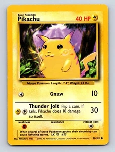 Pikachu 40 HP Thunder Jolt Attack Rarity Yellow Colorful Pokémon - Picture 1 of 10