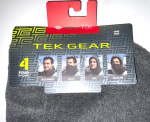 Tek Gear Men's One Size Grey 4 In 1 Balaclava Heat Tek Wicking Microfleece Hood - Picture 1 of 3