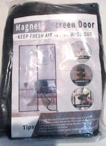 NEW - 72x80" - Magnetic Screen Door - Heavy Duty Mesh/Pet Friendly/Easy Install - Picture 1 of 7