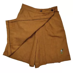VTG GOLF Plaid Skort Wrap Skirt Shorts Mizanne Waist 27" Inseam 7" Made In USA - Picture 1 of 9