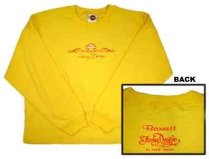 Felpa ritagliata Harley Davidson giallo brillante vortice piccola NUOVA - Foto 1 di 1
