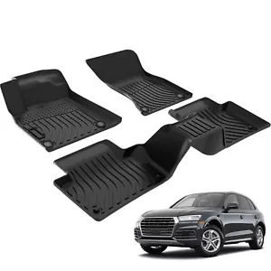 All Weather Floor Mats Liners for Audi Q5 2018-2024 SQ5/ Q5/Q5 PHEV TPE Carpets - Picture 1 of 10