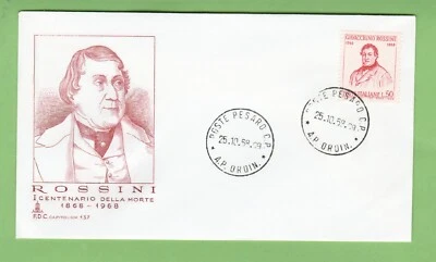 Italy Centenary Anniversary of the Death of Rossini first day cover FDC - Image 1 of 2