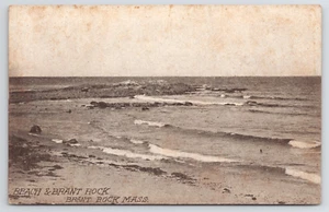 Brant Rock MA View of Beach & Brant Rock Massachusetts Postcard - Picture 1 of 5