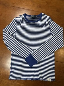 Camisa térmica Polo de Ralph Lauren para hombre talla mediana azul a rayas - Imagen 1 de 11