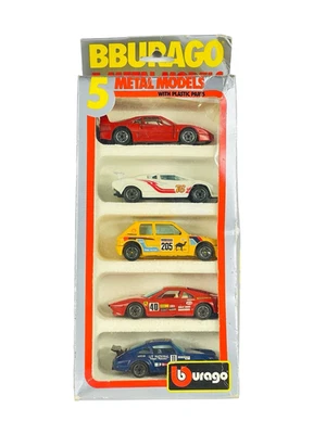 Bburago 5 Metal Models 5-Pack Porsche Lamborghini  Ferrari - 1/43 Diecast - Image 1 of 3