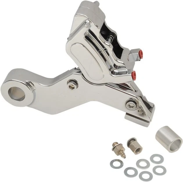 Pinza de freno trasera GMA Millennium 4 pistones cromada lisa Harley FL 00-07 Foto 1 de 1