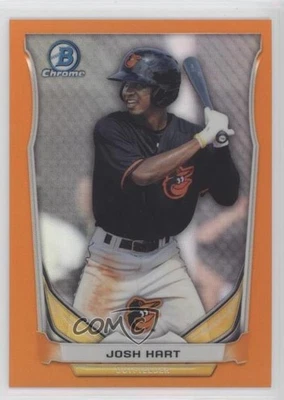 2014 Bowman Draft Top Prospects Chrome Orange Refractor /25 Josh Hart #CTP-57 - Image 1 of 2