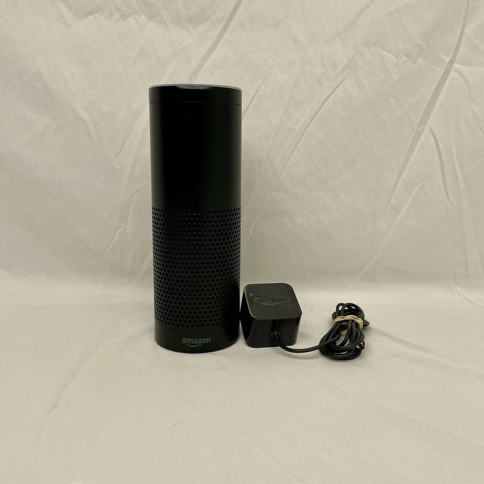 Amazon Echo Plus 1st Gen Smart Speaker Black SK705DI w/ Cord Tested - Image 1 of 4