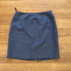Talbots 100% Wolle Marineblau Grau Knielanger Bleistiftrock Gr. 12P B40 - Bild 1 von 4