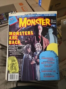 MONSTER LAND MAGAZINE #5 OCT 1985 BORIS KARLOFF FRIGHT NIGHT FRANKENSTEIN - Imagen 1 de 2