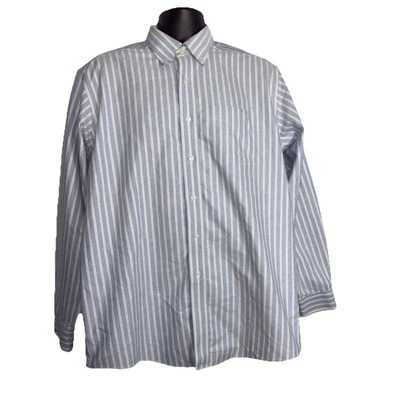 LL Bean Hombre Resistente a Arrugas Manga Larga Abotonada Talla 16 1/2-35 Azul Claro Foto 1 de 4