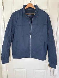 NWT DOCKERS Men's Jacket Size XL Navy Blue Full Zipper With Fleece Lining - Picture 1 of 8