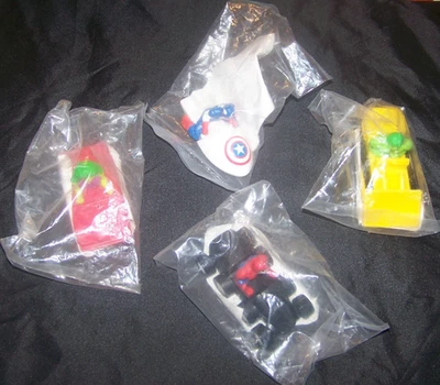 Marvel Super Heroes In Vehicles "Complete Set" Hardee's 1990, Nuevo en Caja, Hulk Foto 1 de 4