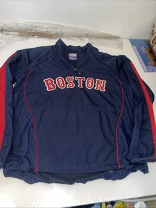 Boston Red Sox MLB CoolBase 1/4 Cremallera Cortavientos Cremallera Mangas Majestuoso Mediano - Imagen 1 de 12