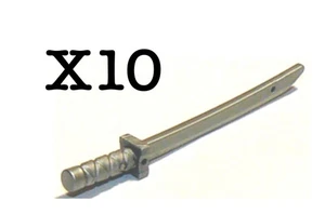 Nuevo Lego Espadas Katana - Plateado Plano - 10 Piezas - Imagen 1 de 2