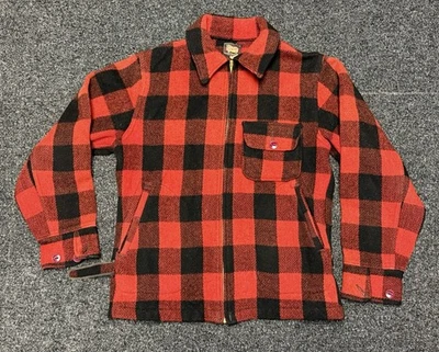 Vintage Woolrich Mackinaw Buffalo Plaid Wool Hunting Coat Men’s Size 36 - Image 1 of 2