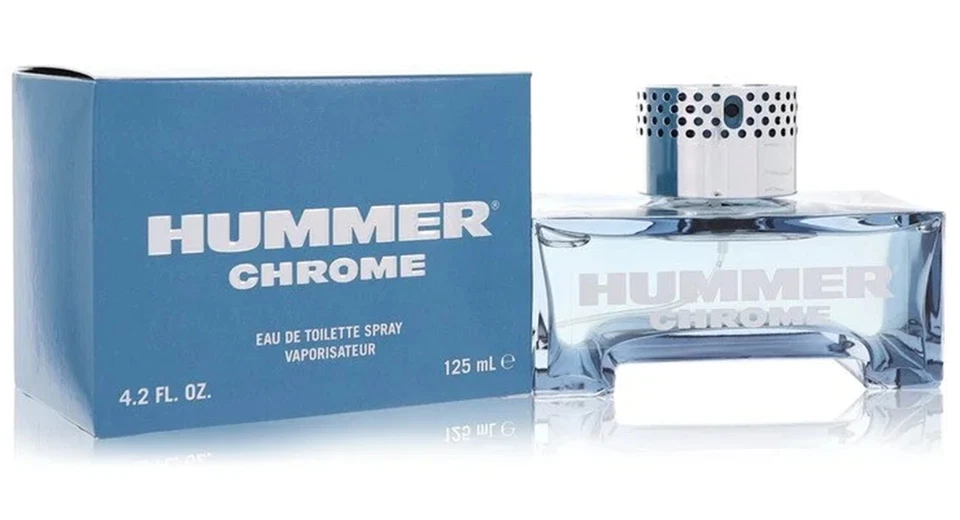 Hummer Cromo Para Hombres Colonia 4.2 OZ ~ 125 ml EDT Spray Foto 1 de 1