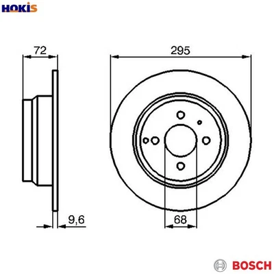 2x BRAKE DISC 0 986 478 640 FOR VOLVO B 5204 FS 2.0L B5252/5254S 2.4L 5cyl 850 - Image 1 of 4