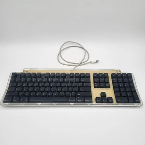 Apple Pro Silver/Black/Clear M7803 USB Keyboard MAC, Wired, 2000 Tested Working - Picture 1 of 6