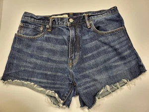 Pantalones Cortos Para Mujer Gap Denim Azul Oscuro Lavado Deshilachado Dobladillo Crudo Corte Estándar 32 x 34 - Imagen 1 de 5