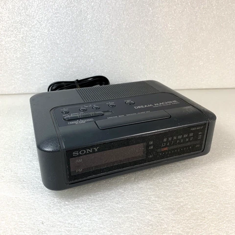 Sony Dream Machine Black Digital Clock Radio, Model ICF-C240 | Tested/Works Cover