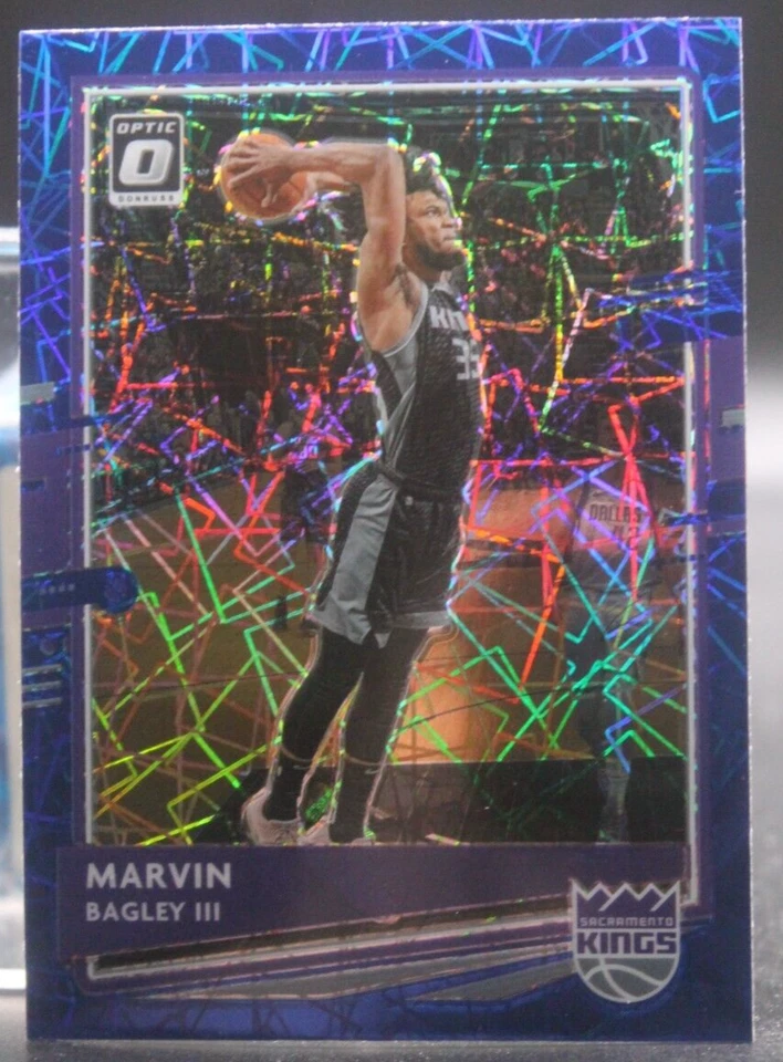 Marvin Bagley III (Kings/Duke Blue Devils) 2020-2021 Donruss Optic Blue Prizm - Image 1 of 1