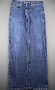 Men's Wesc Superlative Conspiracy Jeans Straight Stretch Size 31x31 Button Fly - Picture 1 of 9