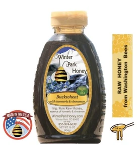 Winter Park Honig Buchweizenhonig mit Zimt & Kurkuma, 16oz. KOSTENLOSER VERSAND! - Bild 1 von 7
