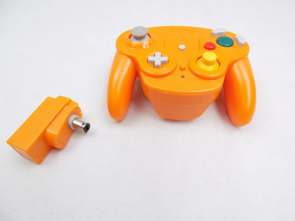 Brand New Wireless Orange Game Cube Controller & Adapter for Nintendo GameCub... - Image 1 of 4
