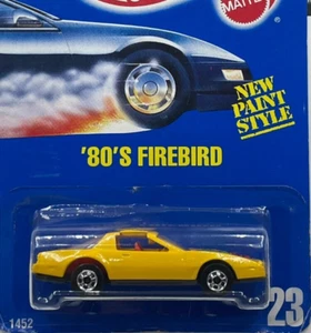 Hot Wheels Blue Card Collector 023 23 / 80's FIREBIRD (BW, yellow) / 1452 - Picture 1 of 17
