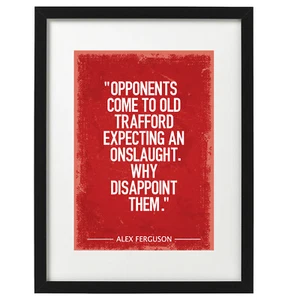 Alex Ferguson quote Manchester United art print / poster - Picture 1 of 2