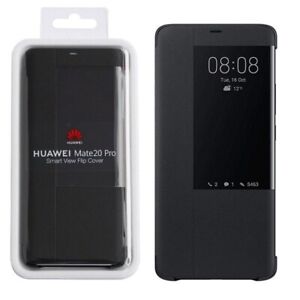 Official Huawei Mate 20 Pro Smart View Flip Case Cover Black 51992696