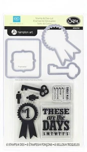 Sizzix Framelits Note to Self 4PK w/stamps #659039 Retail $34.99 by Echo Park - Picture 1 of 5