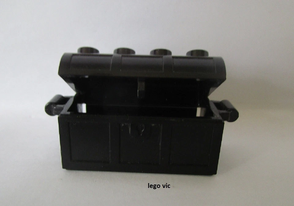 Lego 4738ac01 Container Black Coffre Noir 5988 5938 Adventure Ninja MOC -A55 - Photo 1/1