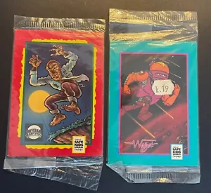 1991 Universal Trading Card Treats 2 Packs 2 Cards Each Rare 3 1/2 x 2 1/2" # - Picture 1 of 2