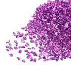20g Crushed Glass Chips 2-4mm Irregular Chunky Glitter Glass Bright Purple