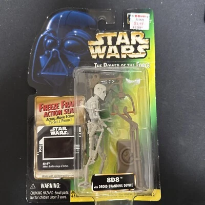 Figura de acción Star Wars Power of the Force (POTF) 8D8 Freeze Frame nueva Foto 1 de 2