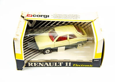 Vintage Corgi 1/36 Renault 11 Electronic Yellow Diecast Model Car 384 - Image 1 of 4