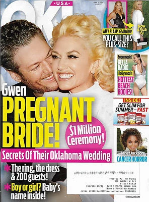 OK! Magazine April 25 2016 Gwen Stefani Blake Shelton Janet Jackson Nick Jonas - Image 1 of 2