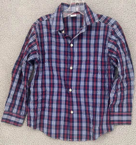 Izod Youth Pajama Shirt Button Up Blue Red Night Shirt Size L (10-12) - Picture 1 of 11