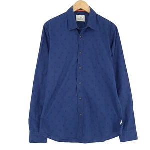 Scotch & Soda Men's Shirt Blue Cotton Iz5 Size L - Picture 1 of 8