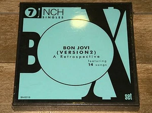 BON JOVI VERSION 2 RETROSPECTIVE 7" VINYL SINGLES COLLECTOR'S BOX New - Picture 1 of 2