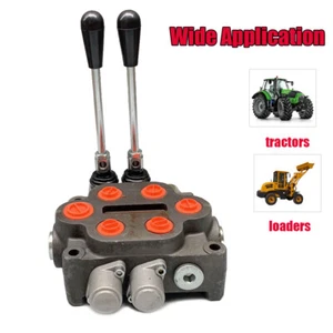2 Spulen 25 GPM Hydraulik Wegeventil Traktor Lader doppeltwirkend - Bild 1 von 10