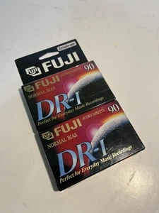 Fuji Blank Cassette Tapes 2 Pack 90 DR-I Normal Bias Extra Slim Case New Sealed - Bild 1 von 8