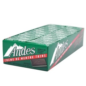 Tootsie Roll Andes Creme De Menthe Mentine Sottili - Menta Dopo Cena - Rettangolare - Foto 1 di 12