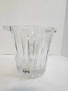 Mikasa City Style Crystal Ice Bucket With Crystal Handle 7" Tall EUC With Box - Picture 1 of 11