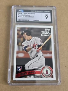 Mike Trout 2018 Topps Archives Rookie History #US175 CGC Mint 9 RC - Picture 1 of 2