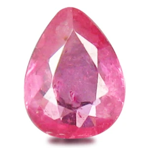 0.66 ct  Flashing Pear Shape (6 x 5 mm) Red Sapphire Natural Gemstone - Picture 1 of 1